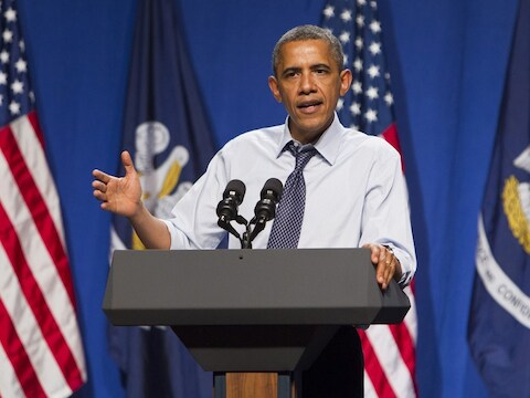 De Amerikaanse president Barack Obama.