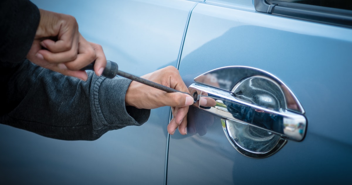 Dief steelt verschillende spullen uit bestelwagen