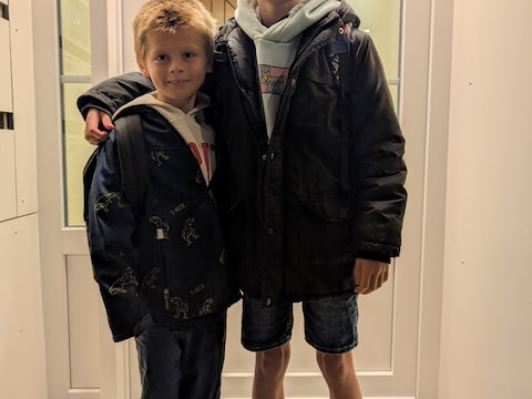 Dante en Kelvin uit Zeebrugge zijn klaar voor hun eerste schooldag