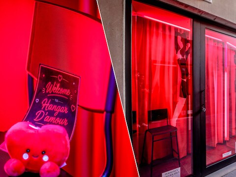 Hangar d’Amour in Oostende biedt plaats aan 36 werkruimtes voor sekswerkers. De eerste vijftien kamers zijn intussen in gebruik.