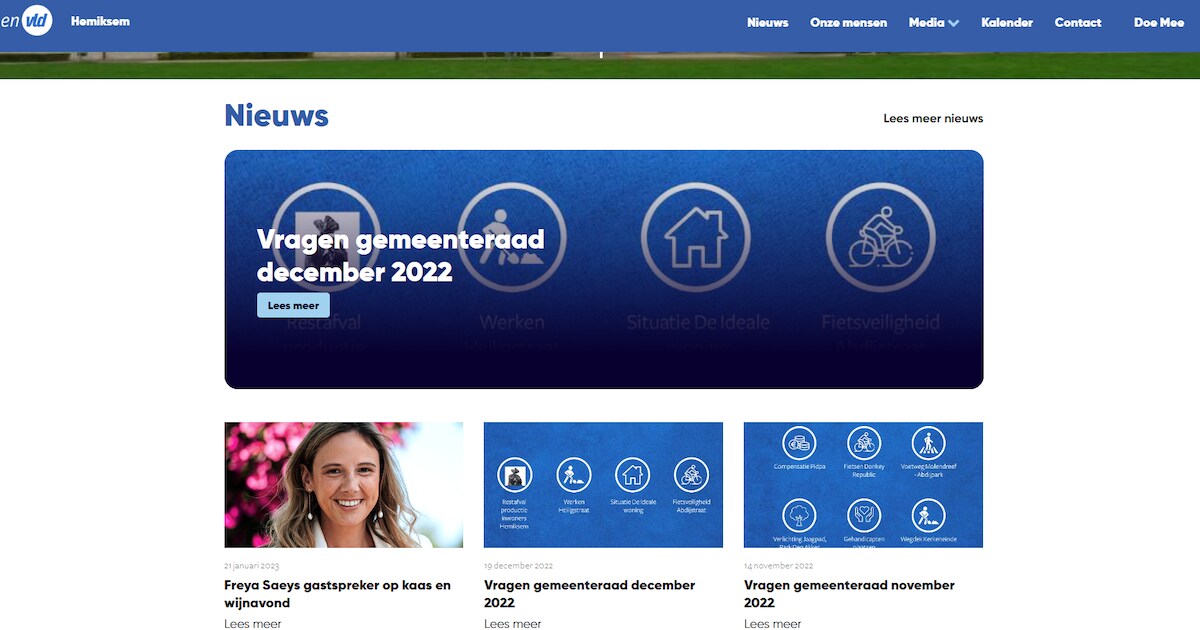 Open Vld pakt uit met nieuwe website | Regio | HLN.be