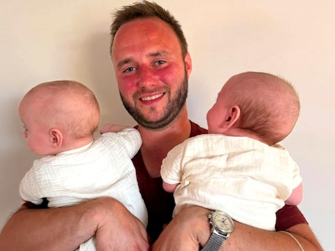 Brams zoontjes Jules en César werden te vroeg geboren.