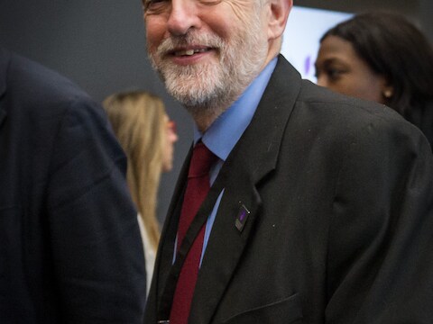 Partijleider van Labour Jeremy Corbyn.