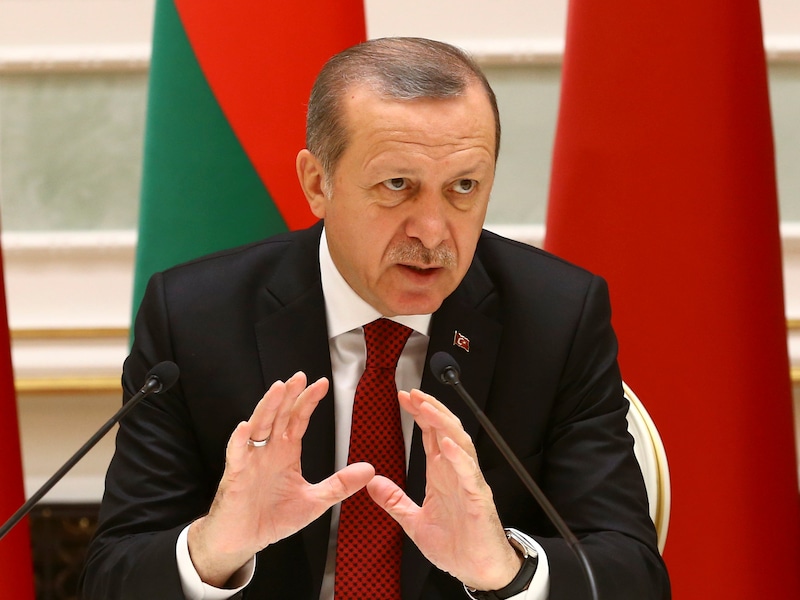 De Turkse president Erdogan heeft zijn bezorgdheid geuit over het welzijn van landgenoten in de VS.