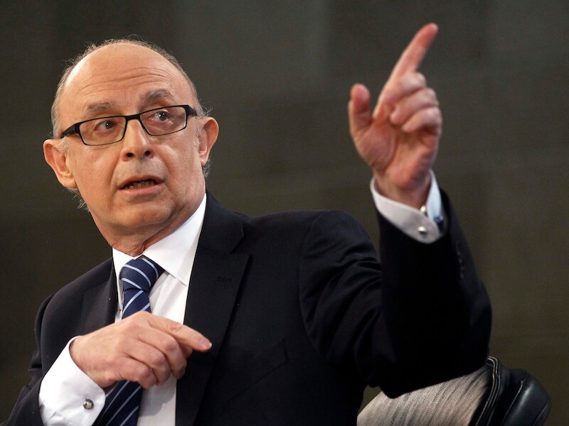 Spaans minister van Financiën Cristóbal Montoro.