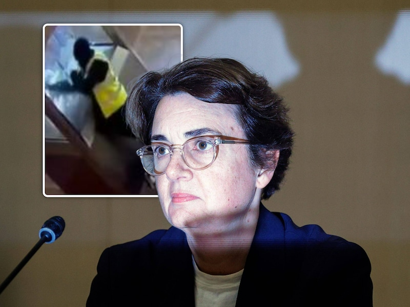 Laurence des Cars, de directrice van het Louvre, moet opstappen