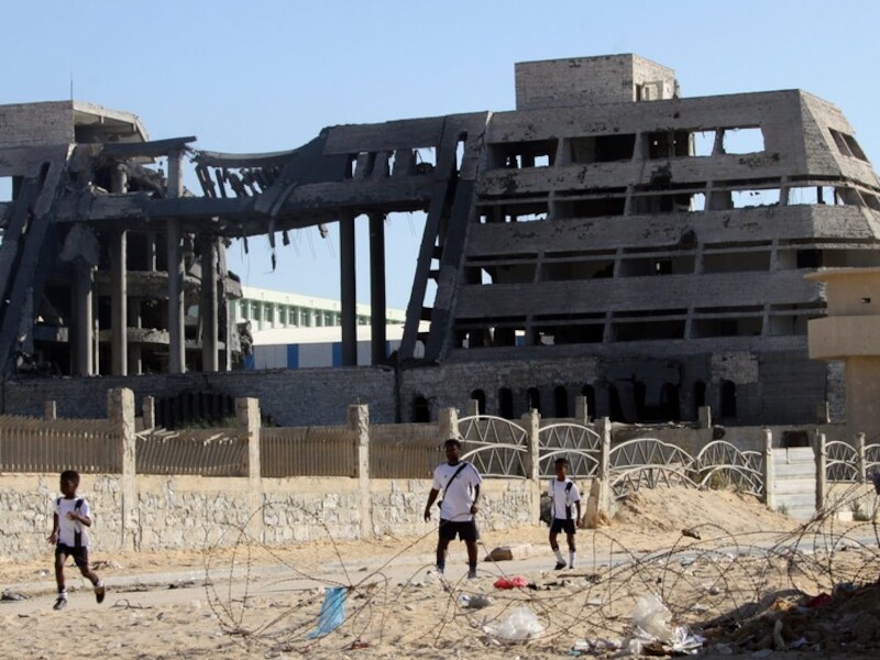 Een beeld uit Gaza-stad van 28 augustus 2012.