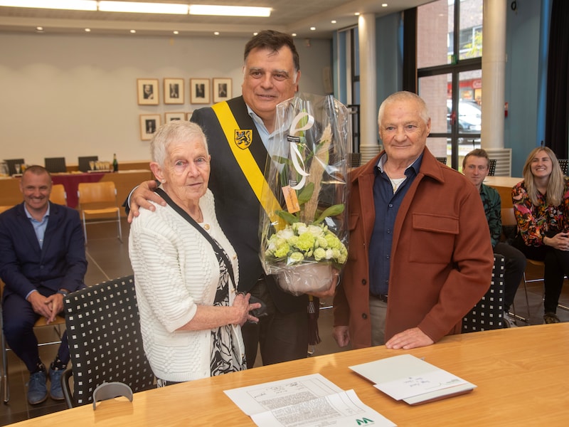 Diamant Marcel Rogge en Clara Claes in Merelbeke-Melle.