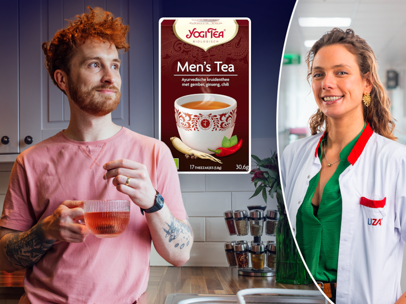 ‘Men’s Tea’ met gember en chili: heeft deze thee speciaal voor mannen echt nut? “Er zitten geen bloemetjes in, wel stoere kruiden”
