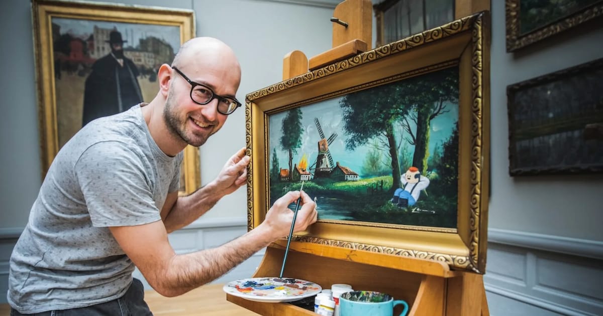 Boerke strijkt neer in Bibliotheek Hasselt: uniek kunstwerk onder de hamer voor De Warmste Week