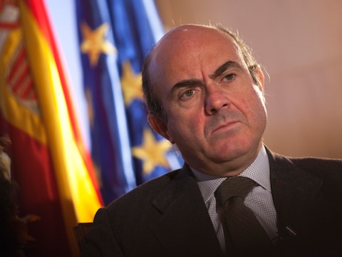 De Spaanse minister van Economie Luis de Guindos.