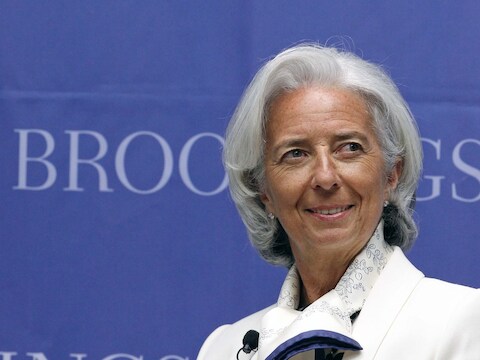 Christine Lagarde, voorzitster van het Internationaal Monetair Fonds (IMF).