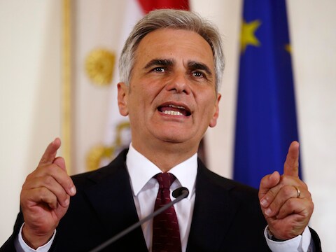 De Oostenrijkse bondskanselier Werner Faymann.