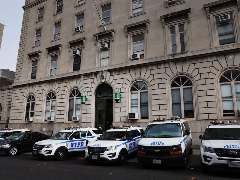 Politiewagens in New York. 