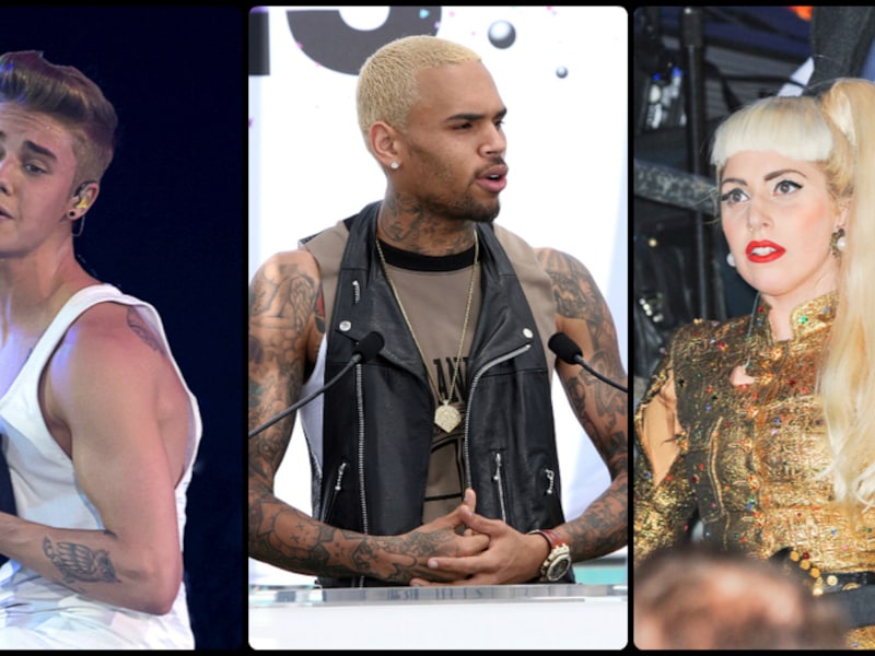Half Amerika moet niets weten van Justin bieber, Chris Brown en Lady Gaga