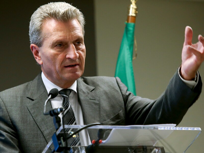 EU-commissaris Günther Oettinger.