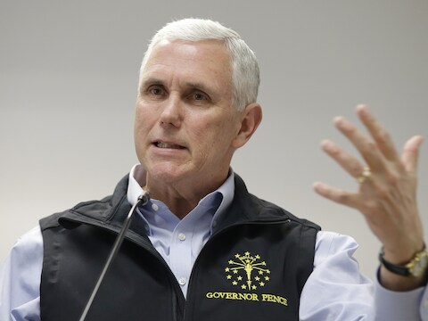 Gouverneur Mike Pence van Indiana.