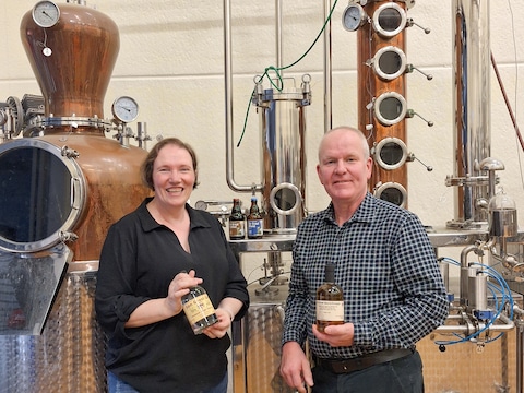 Wim Saeyens en echtgenote Geertrui Loman runnen samen Brouwerij De Graal.