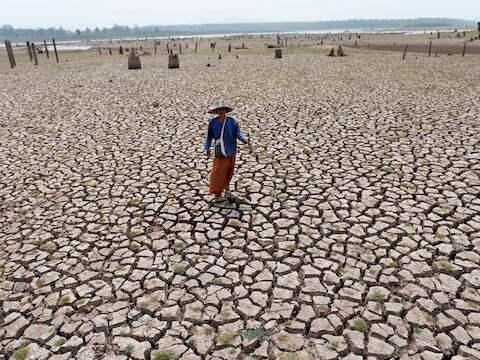 Delen van Thailand staan droog. Daar zit het weerfenomeen El Niño voor iets tussen: een sterke opwarming van het koele zeewater in de Grote Oceaan dat zelfs in Europa voelbaar is.
