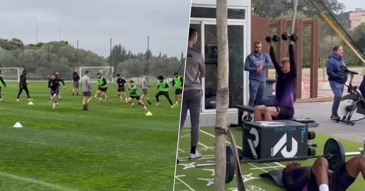 Krachtoefeningen voor sommigen, een veldtraining voor de anderen: Anderlecht bezig aan laatste stage