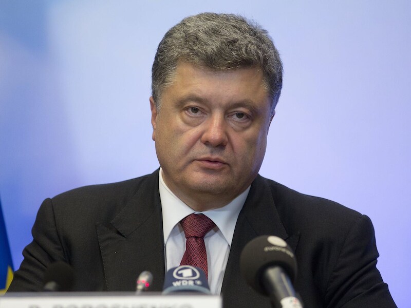 De Oekraïense president Petro Porosjenko.
