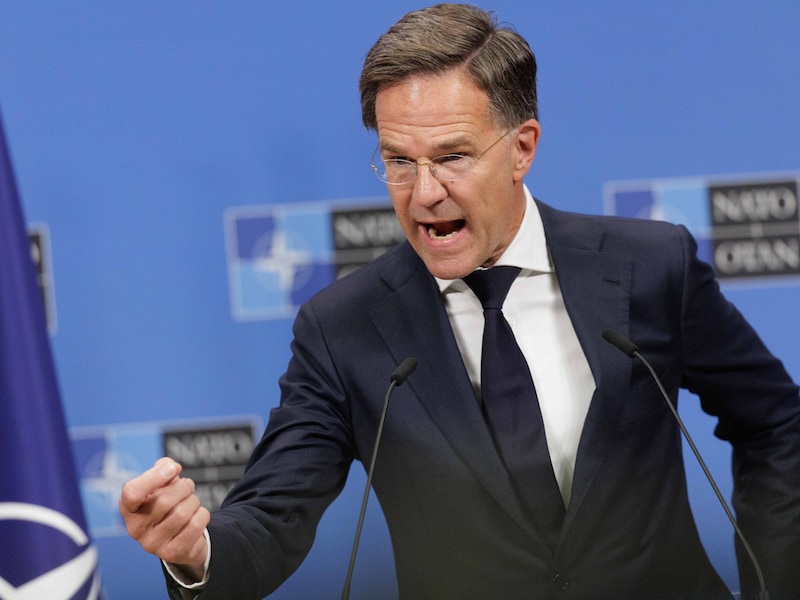 NAVO-baas Mark Rutte. 
