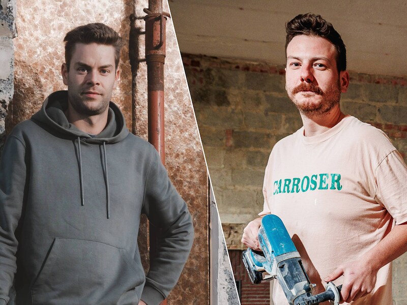 Jonas Kerre uit Nazareth-De Pinte en Karel Stulens uit Tienen. 
