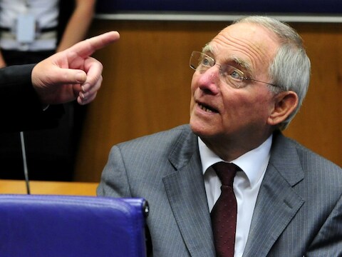 Wolfgang Schäuble is de Duitse minister van Financiën