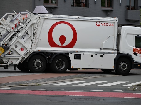 Illustratie: ophaling afval in Westende. 