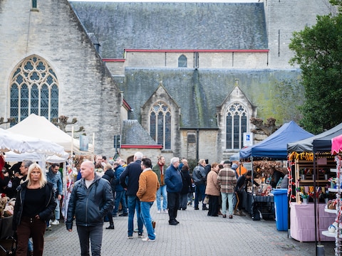 Een archiefbeeld van de Borsbeekse kerstmarkt.