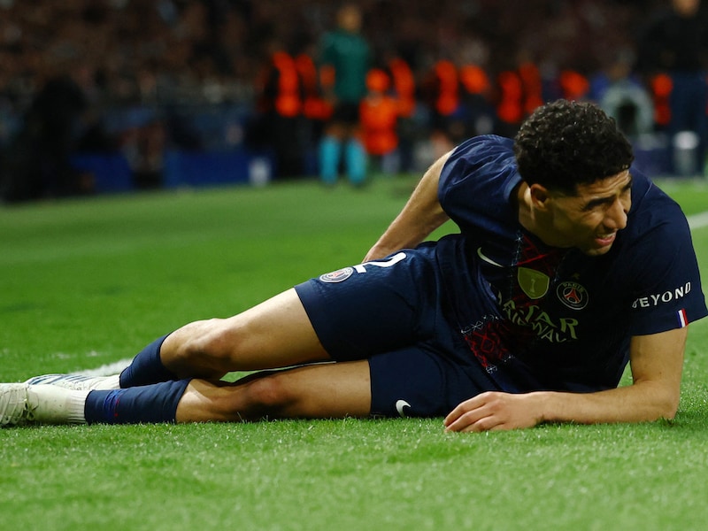 Domper voor PSG: Achraf Hakimi mist return tegen Bayern München door hamstringblessure