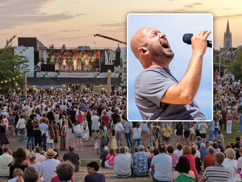Stan Van Samang mag de Zotte Zomer van Ronse op de Grote Markt in stijl afsluiten, al hing zijn komst even aan een zijden draadje