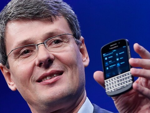 Thorsten Heins, CEO van Blackberry: "De innovaties volgen elkaar zo snel op dat bedrijven die niet met nieuwe producten komen eenvoudig vervangen kunnen worden."