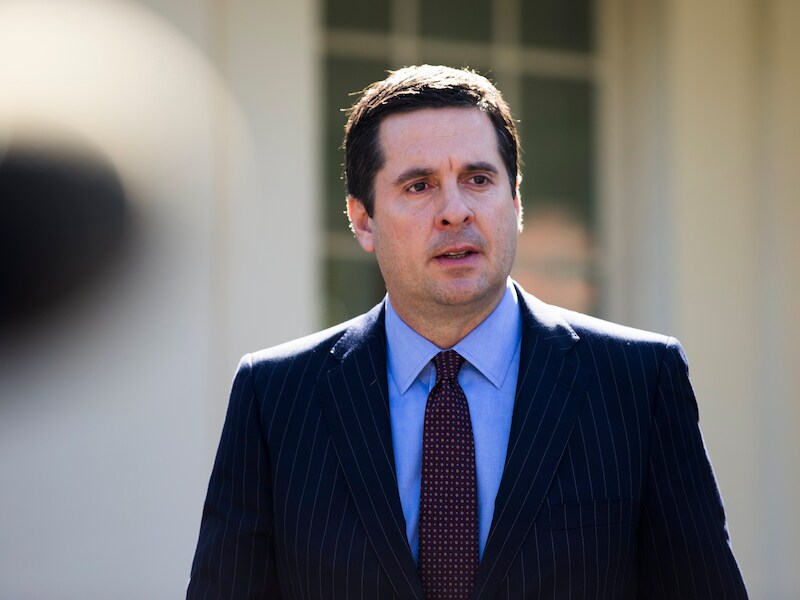 Voorzitter Devin Nunes van het Comité Inlichtingen van het Huis van Afgevaardigden, net als Donald Trump een republikein.