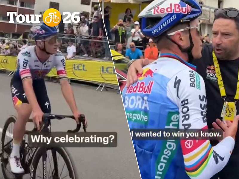 “Waarom vier je? Stop met die show”: Remco Evenepoel niet opgezet met vreugde van perschef na gemiste ritzege