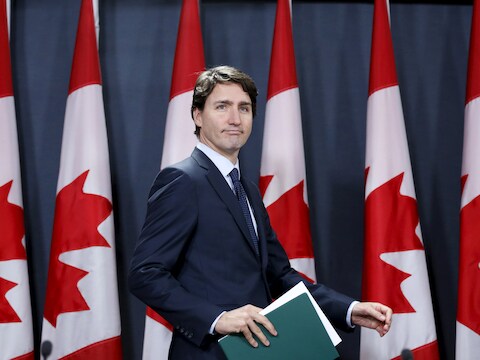 De premier van Canada, Justin Trudeau.