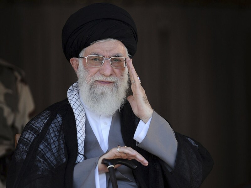 De Iraanse geestelijke leider Ayatollah Ali Khamenei.