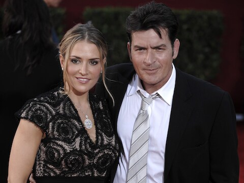 Charlie Sheen en Brooke Mueller in 2009.