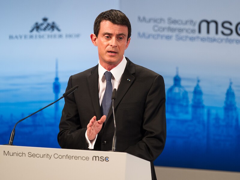 De Franse premier Manuel Valls.