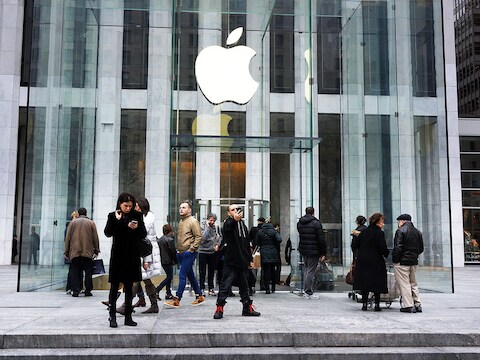 De Apple Store op 5th Avenue in New York.