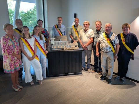 De maquette kreeg een vaste stek in WZC Ter Beke