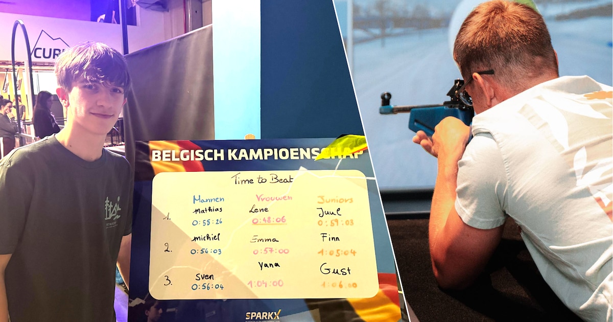 Juul Van Mierlo (15) uit Maaseik verrast als Belgisch kampioen virtueel biatlon bij de junioren: “Ik