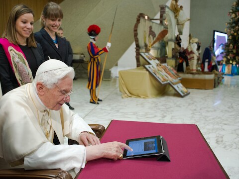 De aftredende paus Benedictus XVI.
