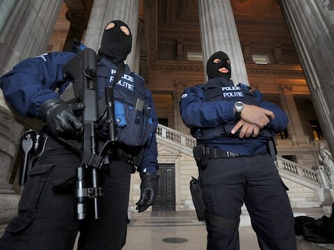De beveiliging op het terrorismeproces was gisteren messcherp.