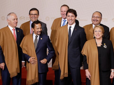 Enkele van de wereldleiders die bij de APEC-top aanwezig waren.