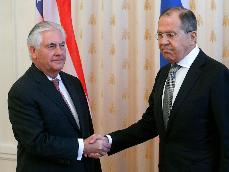 Rex Tillerson en zijn collega Sergej Lavrov