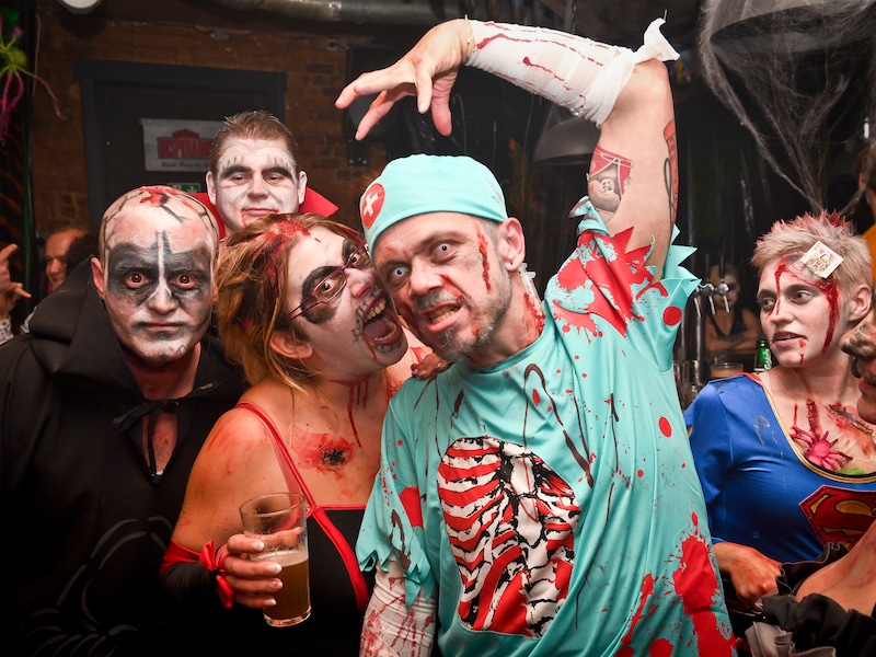 Halloweenparty.