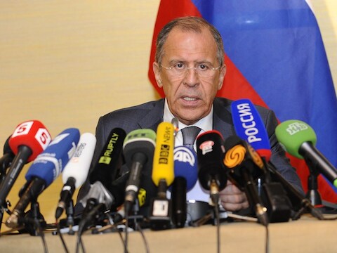 De Russische minister van Buitenlandse Zaken Sergej Lavrov.