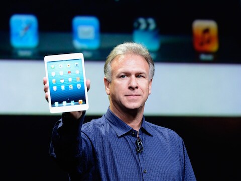Apple's Phil Schiller met de iPad Mini.