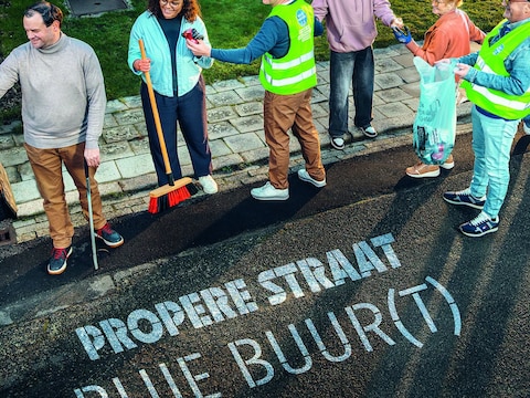 Met de actie 'Propere straat' kunnen deelnemers een aprtief winnen voor de ganse straat.